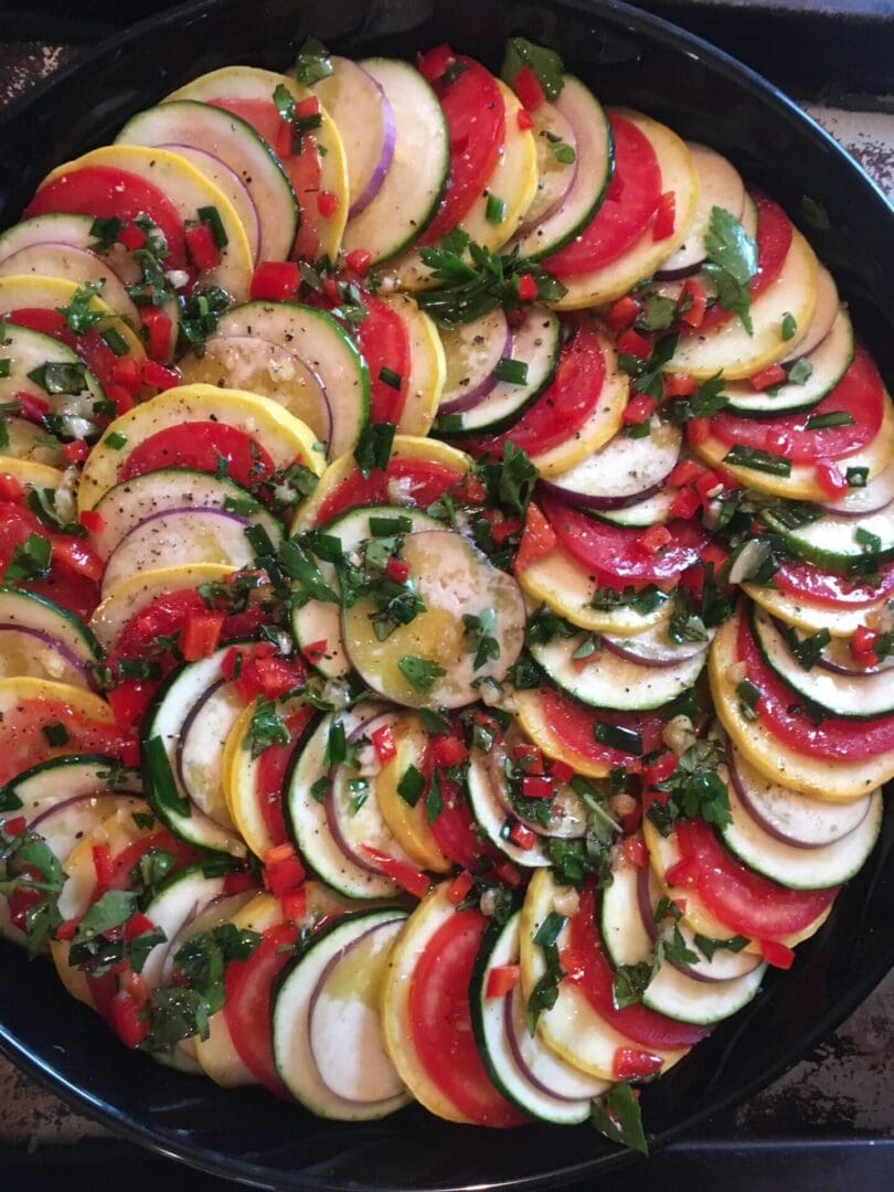 Ratatouille as a Side Dish on a Pan