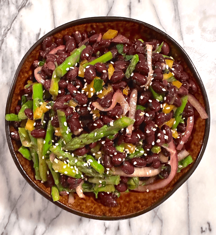 Asian Black Bean and Asparagus Salad