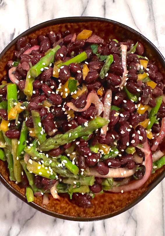 Asian Black Bean and Asparagus Salad