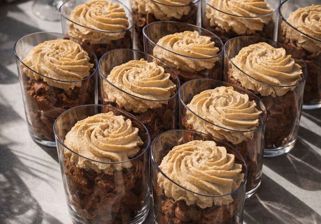 Choc Mousse mocha cups