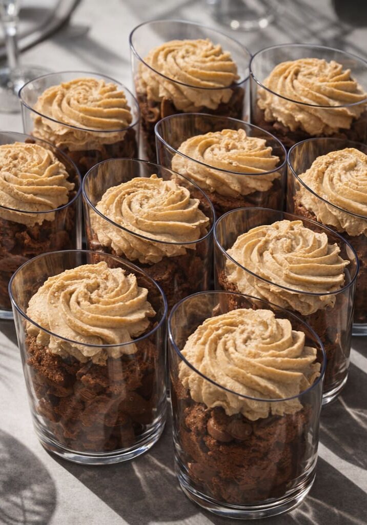 Choc Mousse mocha cups