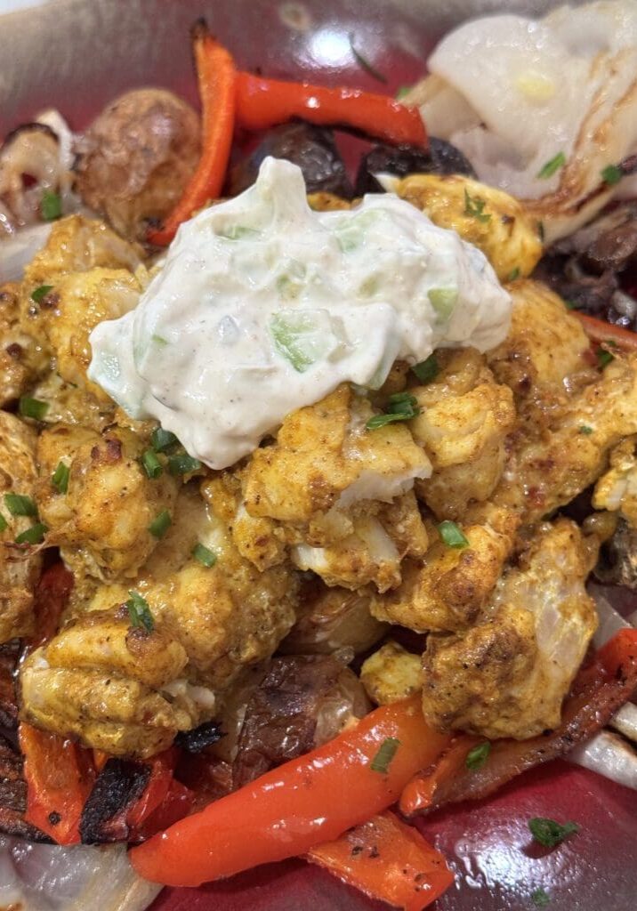 Indian spiced cod