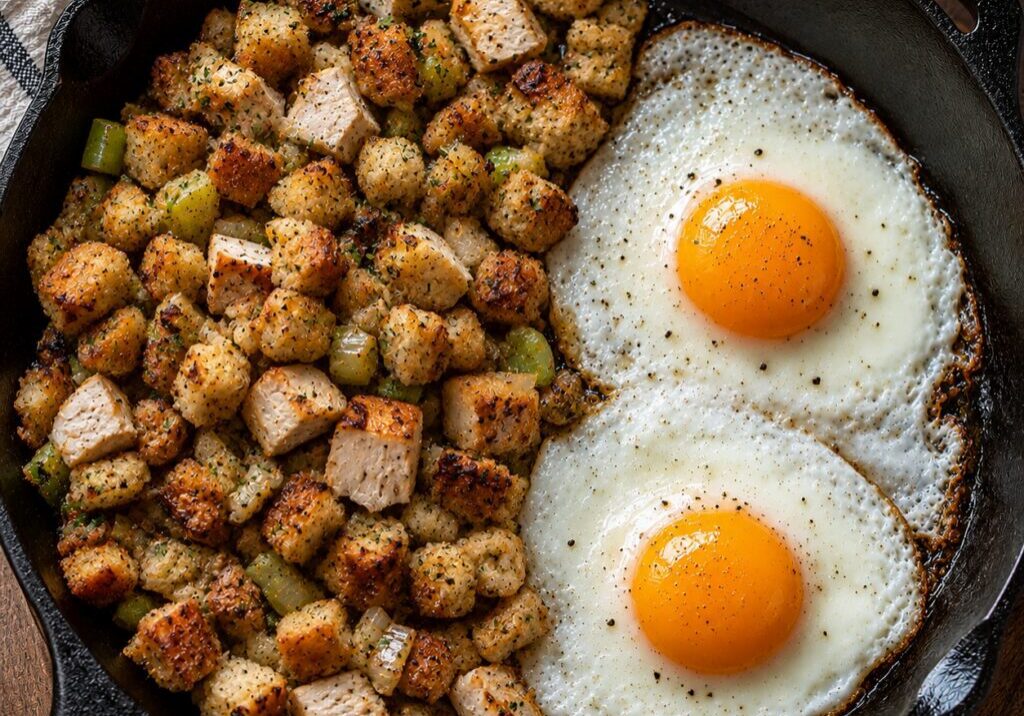 LThanksgivingleftoverhash&eggs