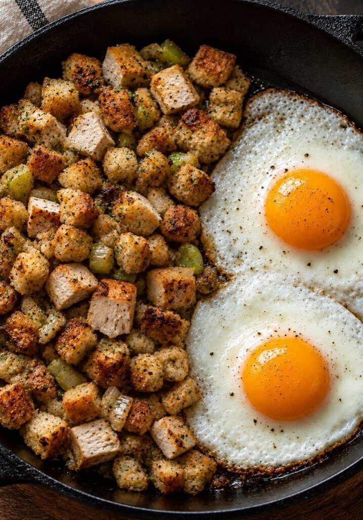LThanksgivingleftoverhash&eggs