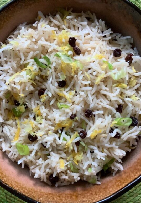Smoked and Cooked Basmati Rice in a Bowl