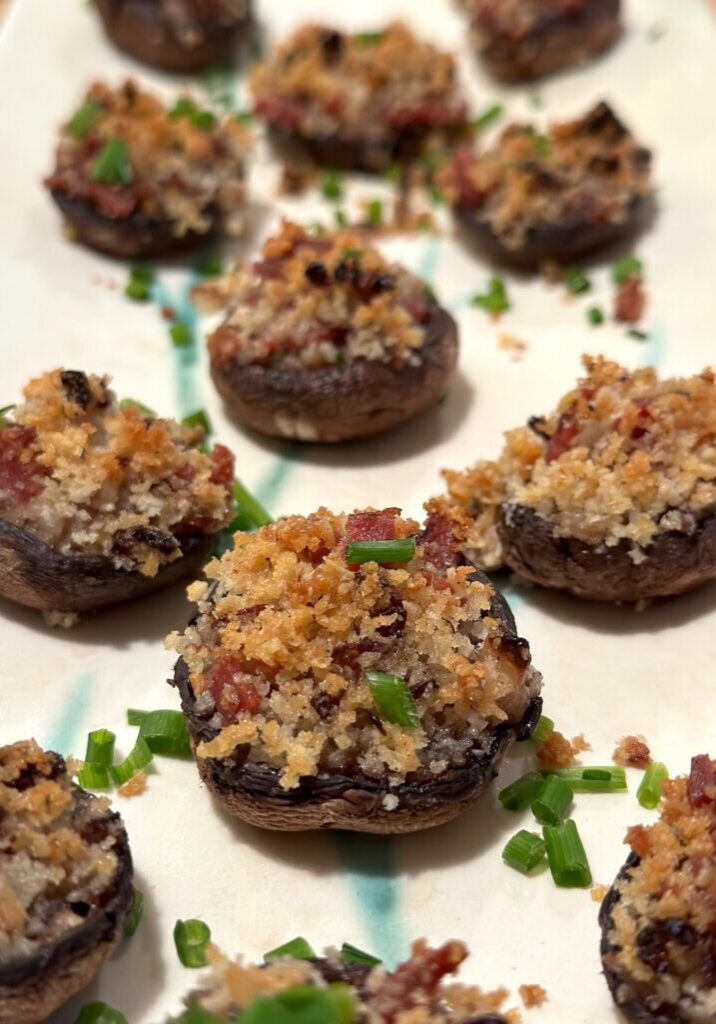 So many small pieces of Stuffed Mushrooms